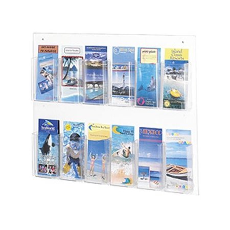 SAFCO Safco 5671CL - Clear2c 12 Pamphlet Display - Clear 5671CL